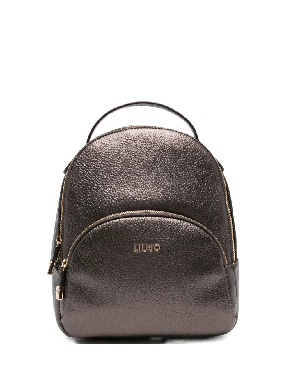 Liu •jo Logo-plaque Backpack In Brown