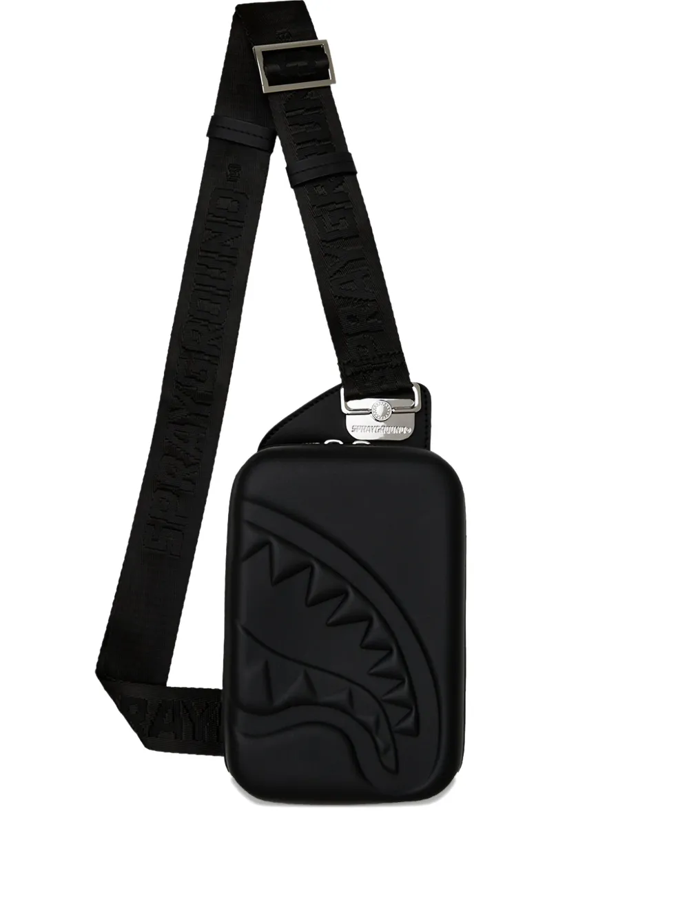 SPRAYGROUND KID SHARK-EMBOSSED SHOULDER BAG