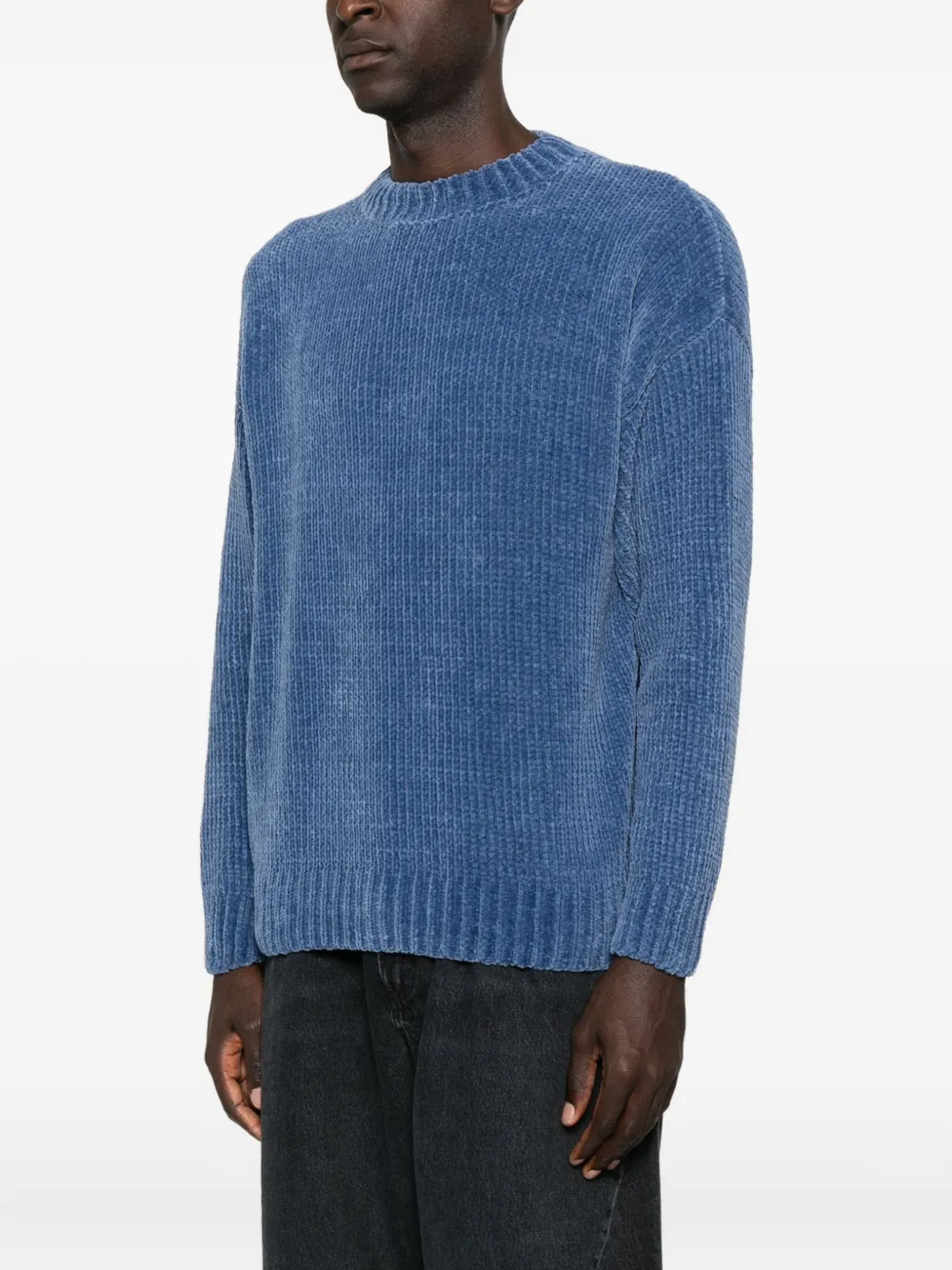 Bonsai Geribbelde sweater Blauw