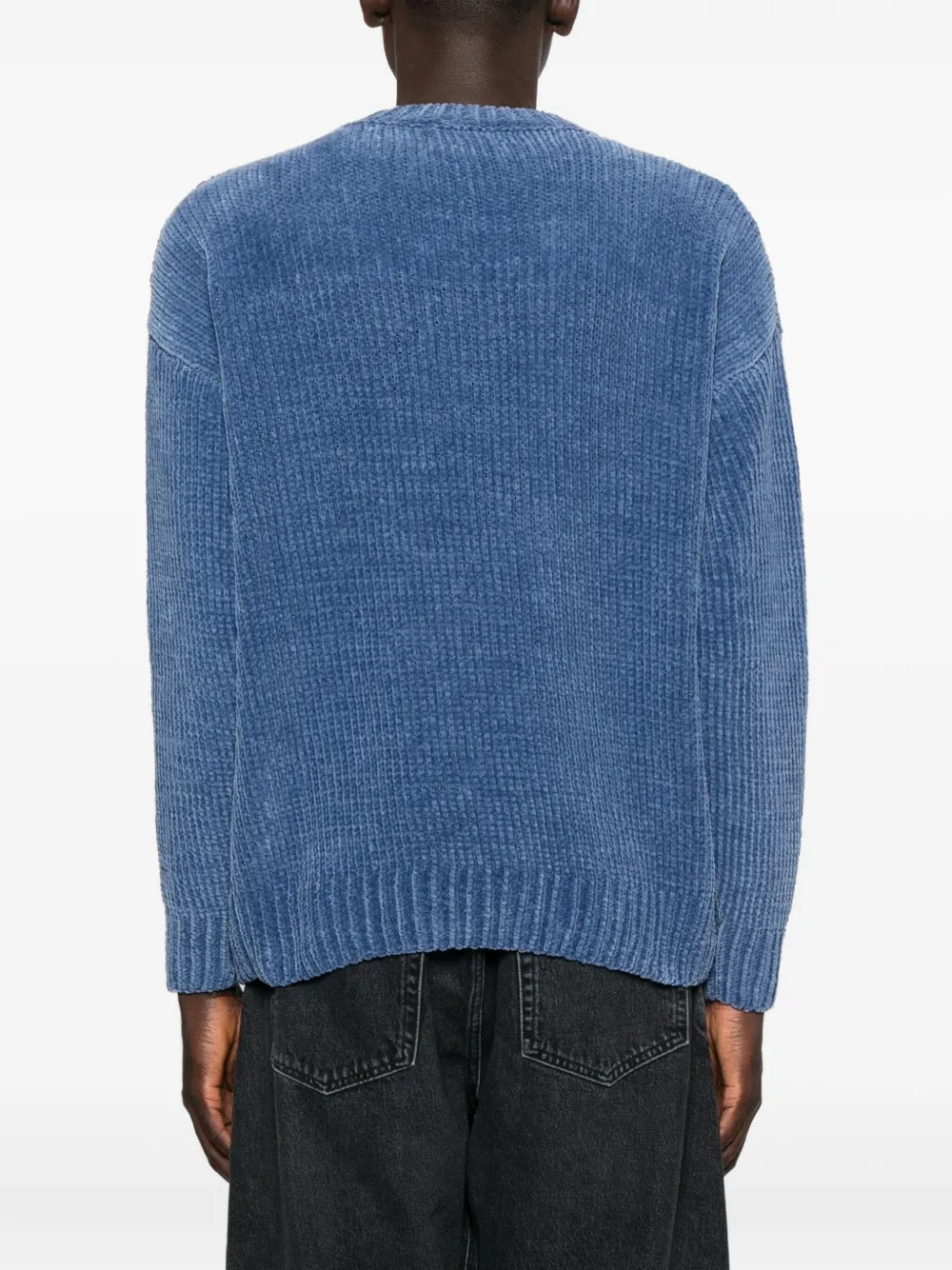 Bonsai Geribbelde sweater Blauw