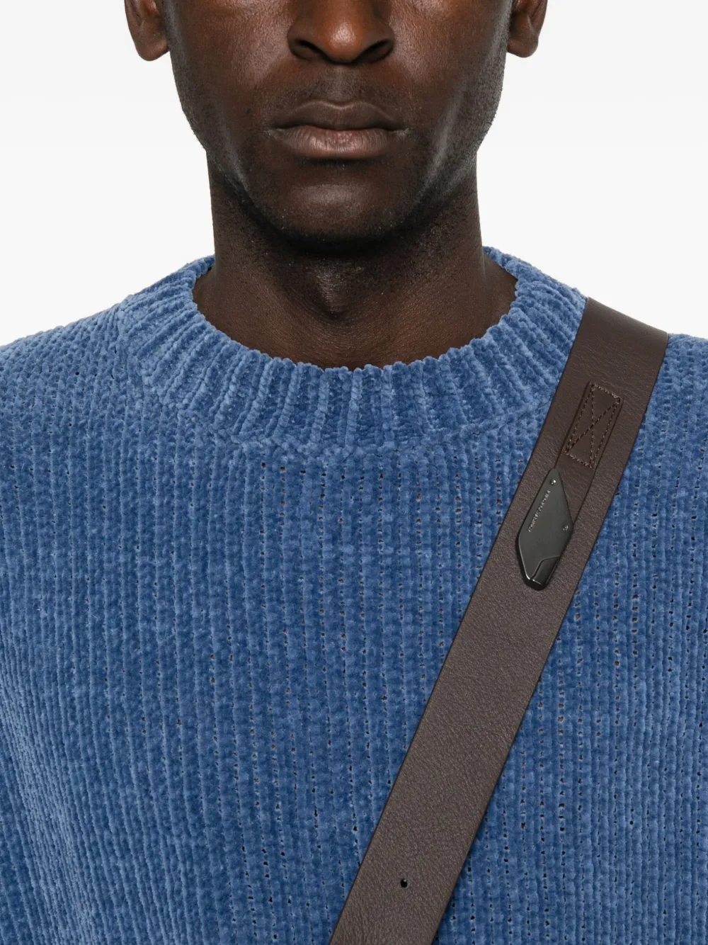 Bonsai Geribbelde sweater Blauw