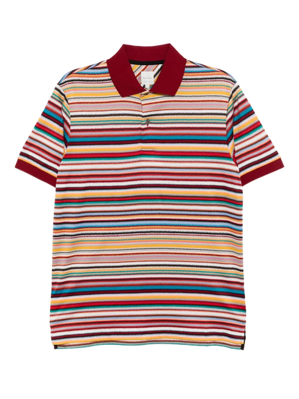 Paul Smith ストライプ ポロシャツ - レッド Paul Smith ストライプ ポロシャツ - レッド