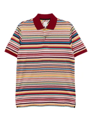 Casablanca ストライプ ポロシャツ | レッド | FARFETCH JP