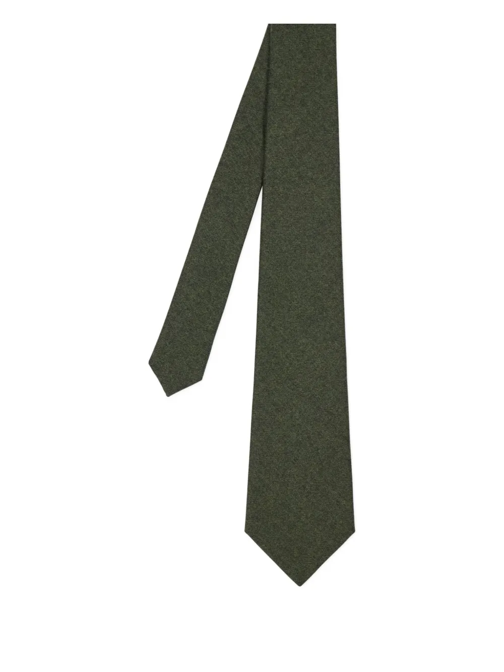 Paul Smith speckled-lining merino wool-cashmere blend tie | Green | Image 1