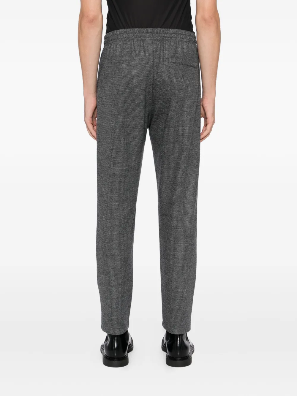 Harris Wharf London Drawstring Wool Trousers In Gray