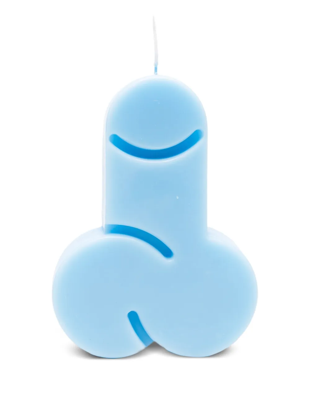 Carne Bollente Sculpted Candle (14cm) In Blue