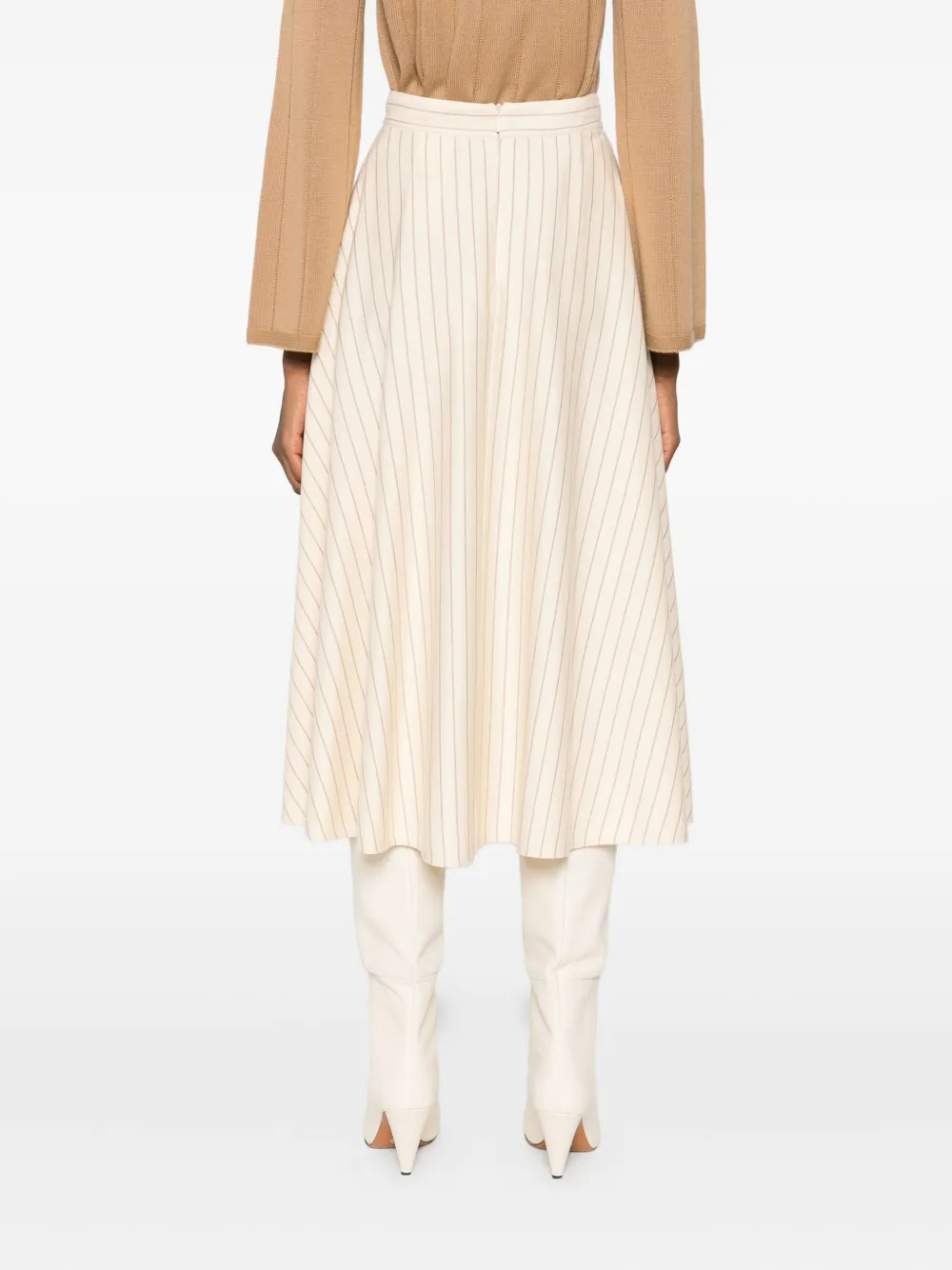 Max Mara Midirock Mit Streifen In Neutral
