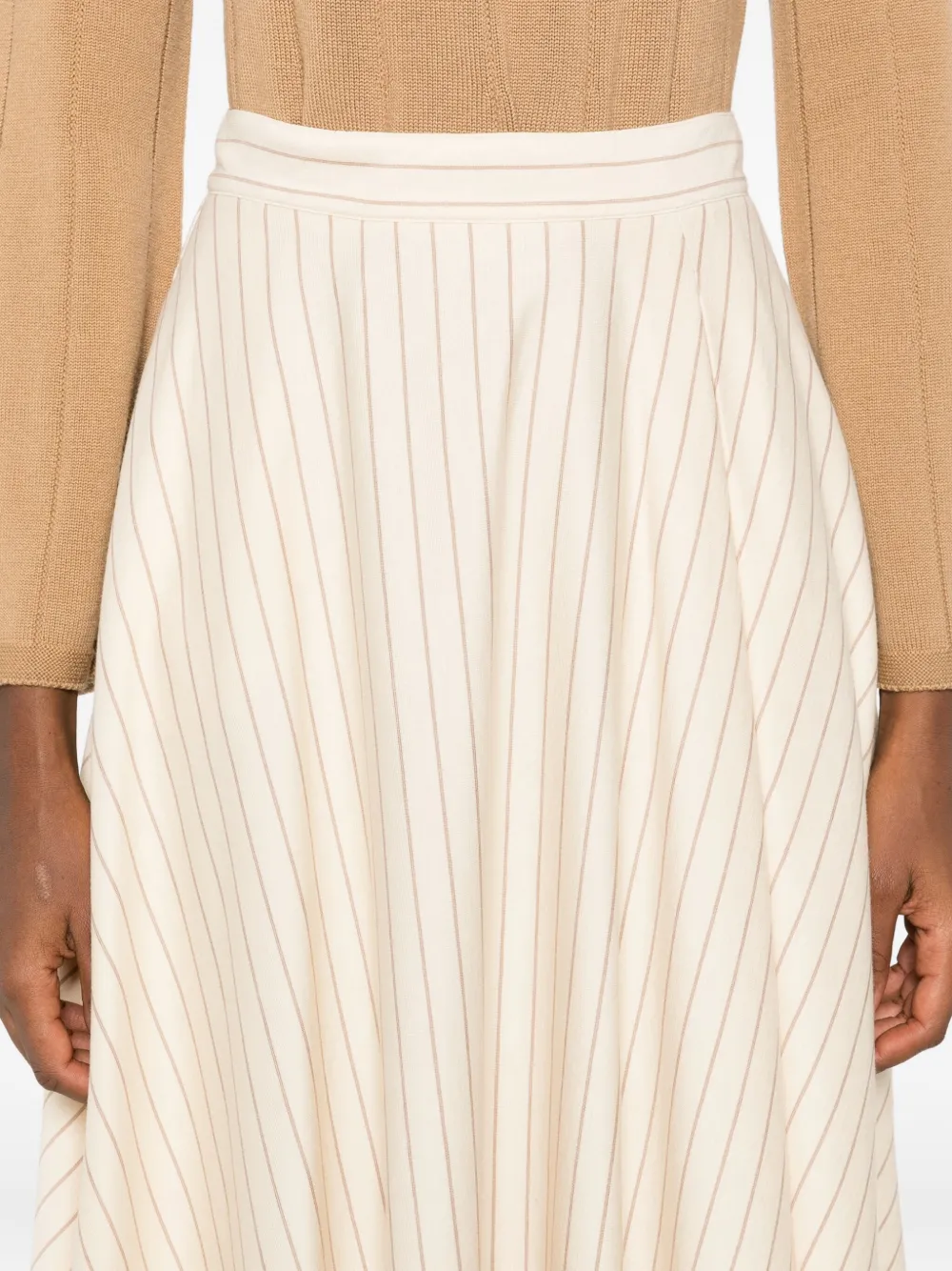 Max Mara Midirock Mit Streifen In Neutral