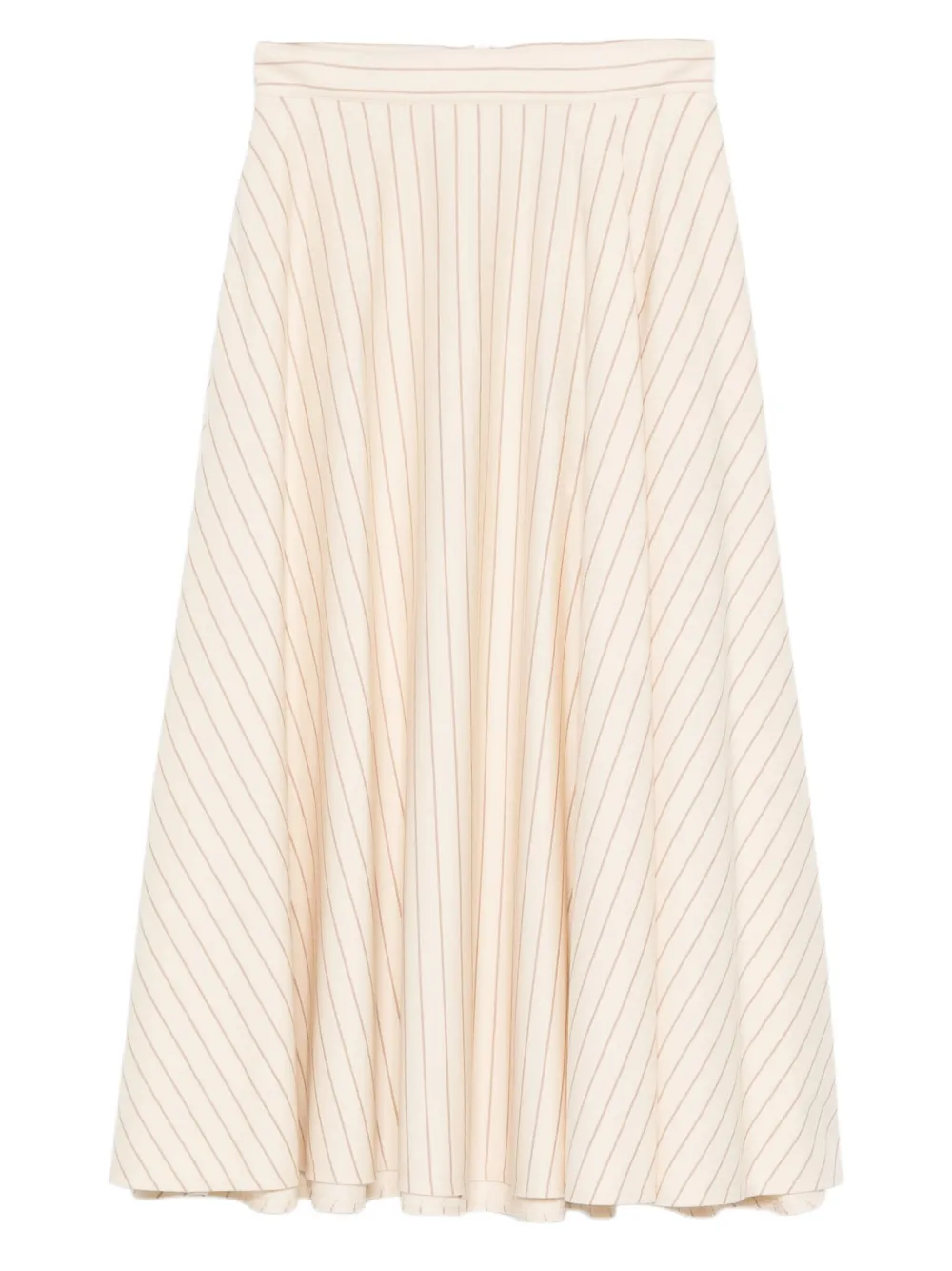 Max Mara ストライプ フレアスカート - ニュートラル Max Mara ストライプ フレアスカート - ニュートラル