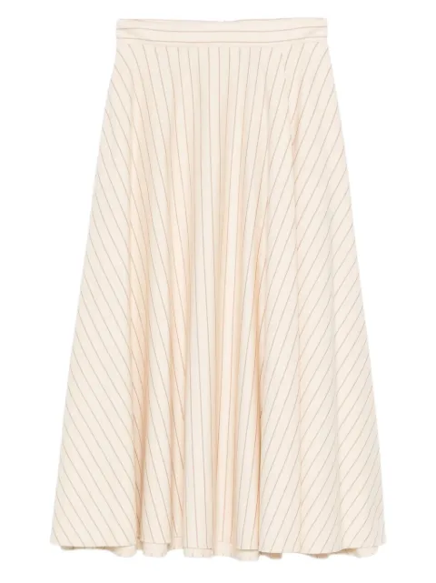 Max Mara striped flared midi skirt