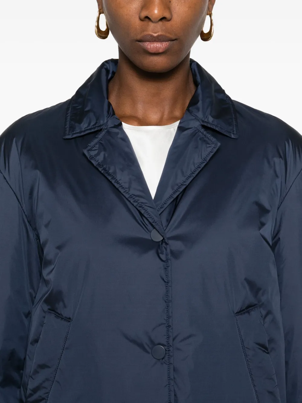 Max Mara Jack met gewatteerde revers Blauw