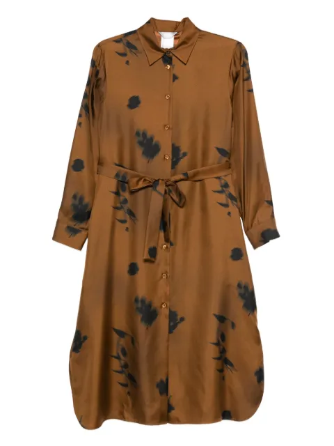 Max Mara vestido de seda con estampado floral