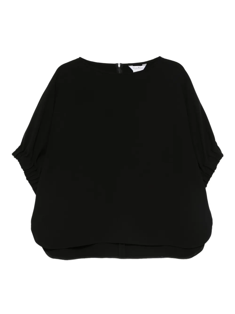 Max Mara ラウンドネック ブラウス - ブラック Max Mara ラウンドネック ブラウス - ブラック