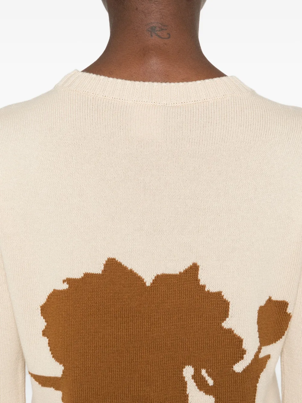 Max Mara Gaia Crew-neck Sweater In Neutral