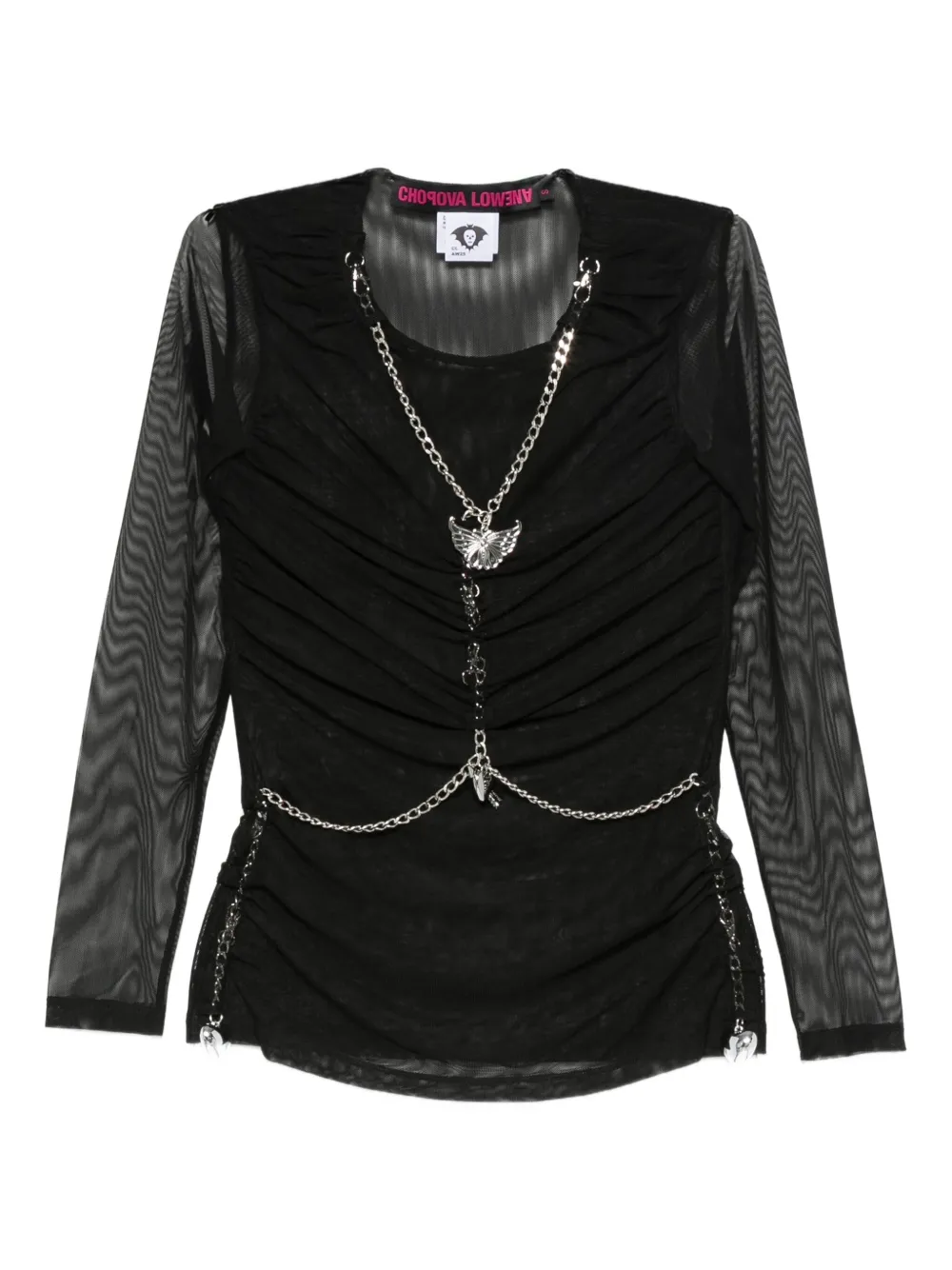 Chopova Lowena chain-embellished top | Black | Image 1