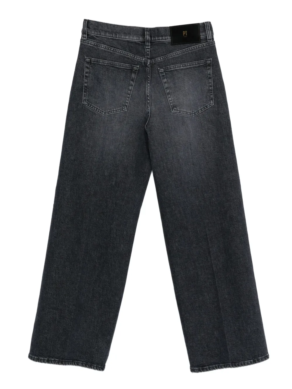 Pt Torino Wide-leg Jeans In Black