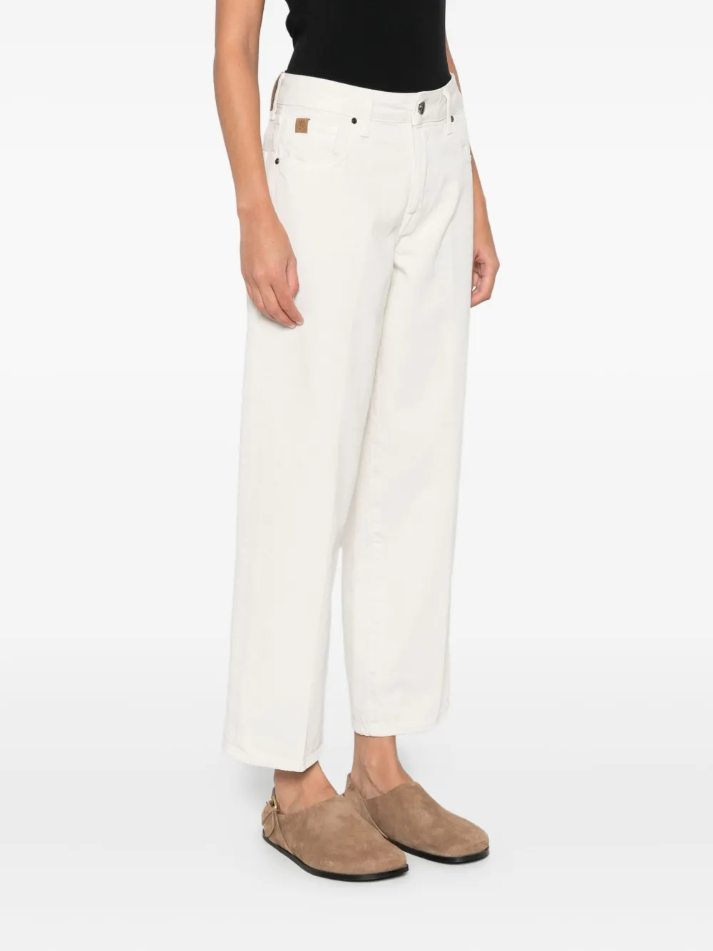 Jacob Cohën Cropped broek Wit