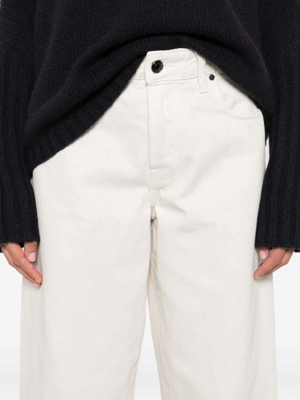 Jacob Cohën Cropped broek Wit