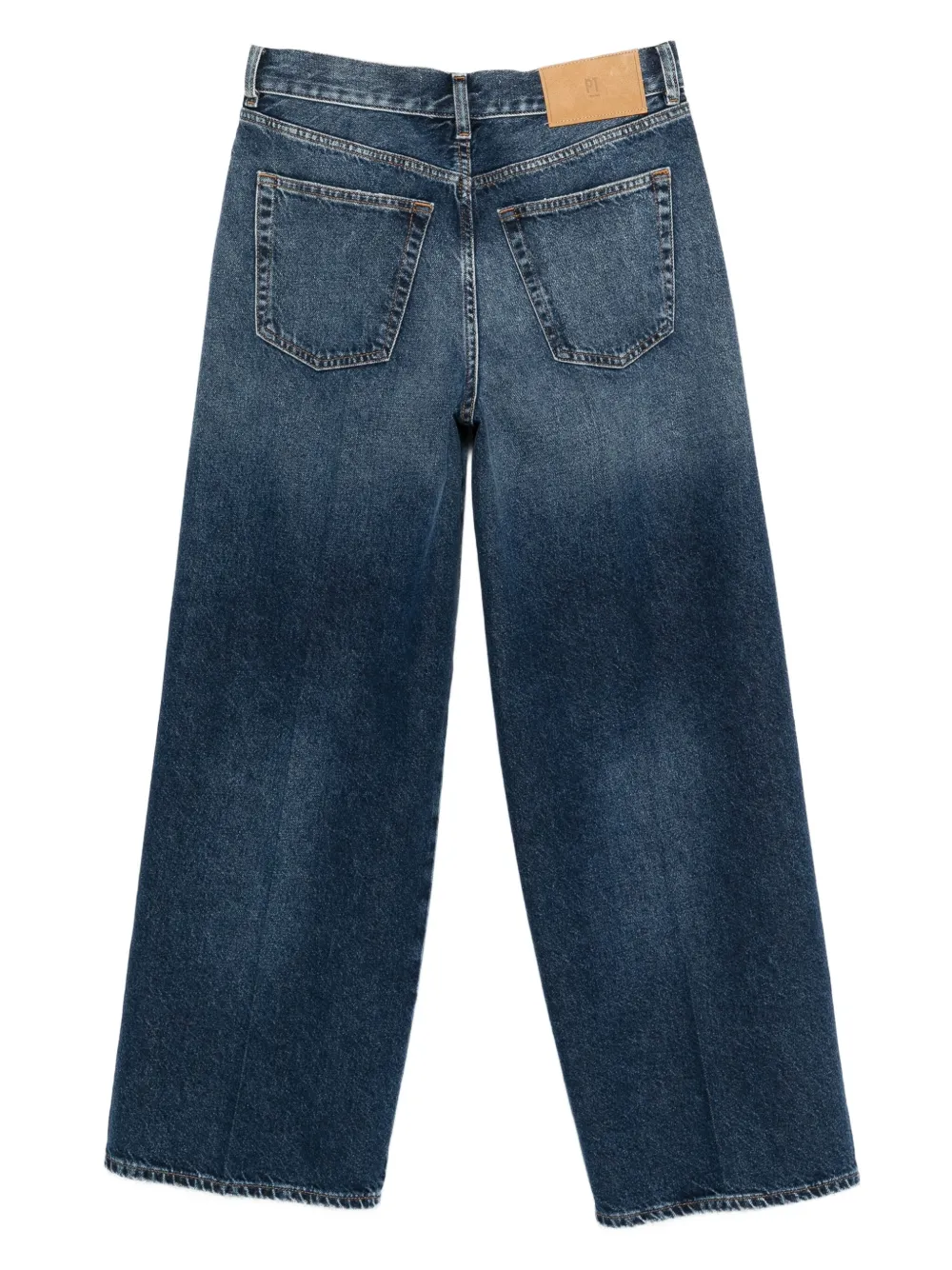 PT Torino Jeans met wijde pijpen Blauw