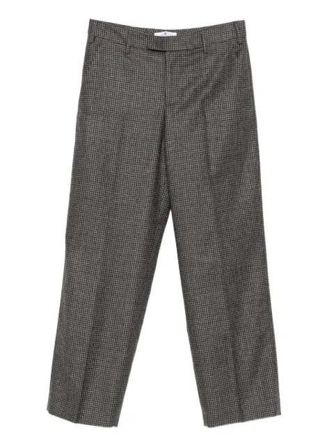 PT Torino checked straight-leg trousers