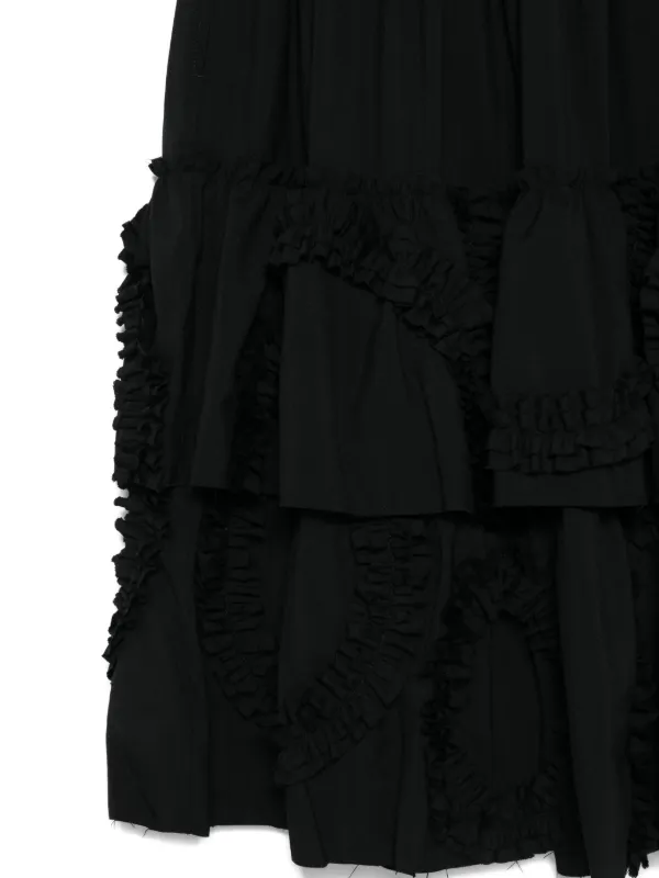コムデギャルソン　ティアードスカート Black Comme Des Garçons ラッフルティアード スカート | ブラック