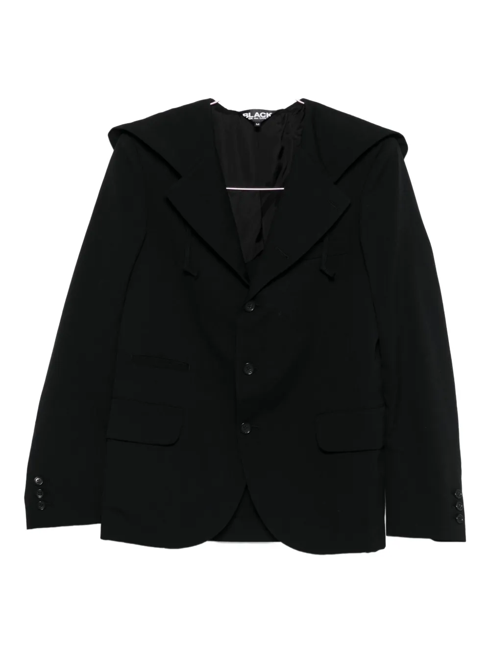 Black Comme Des Garçons hooded jacket | Black | Image 1
