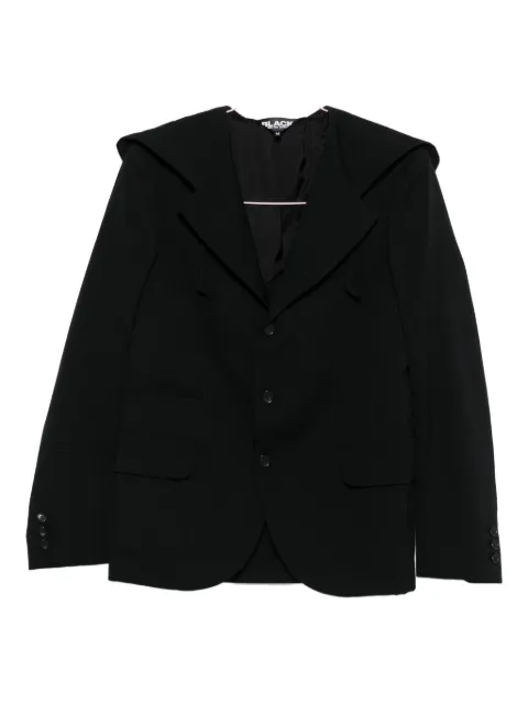 Black Comme Des Garçons hooded jacket