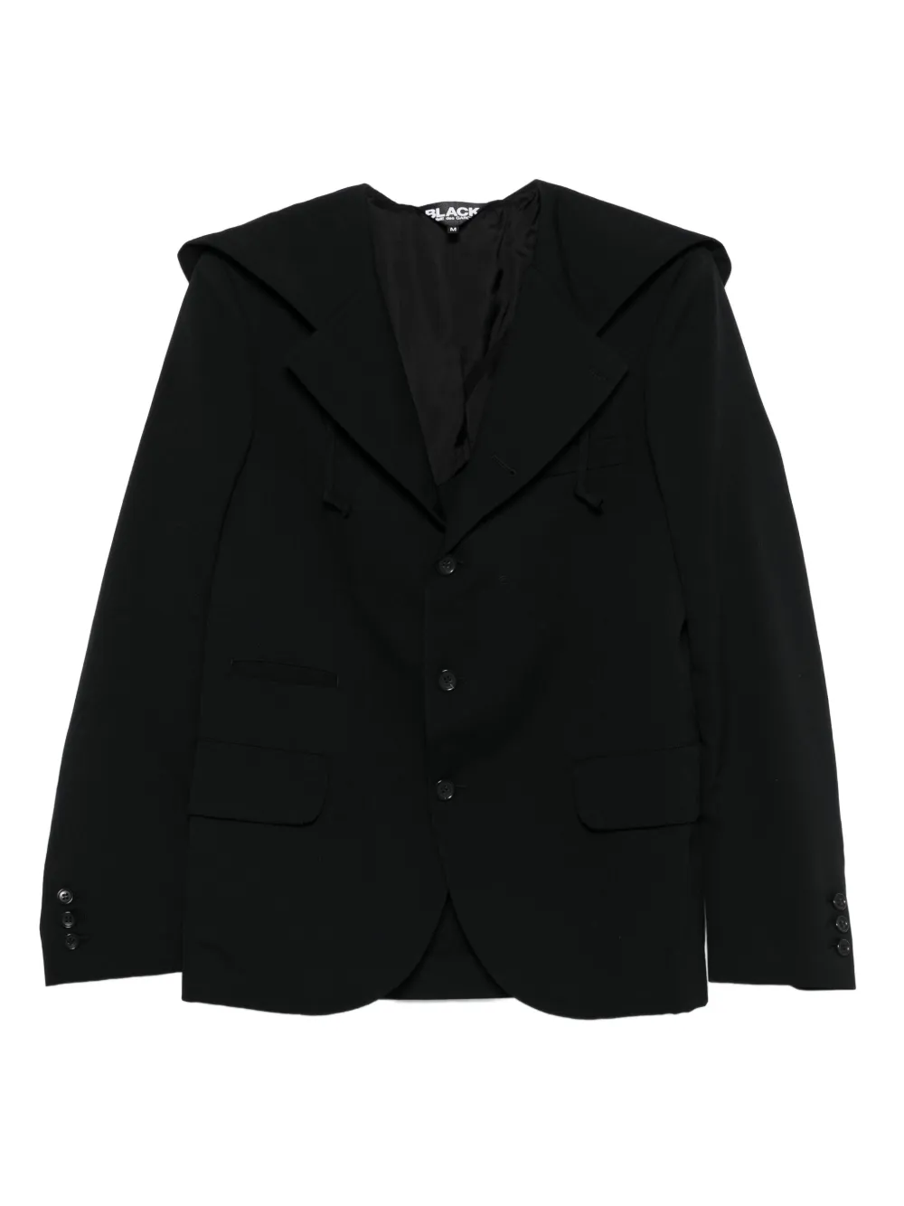 Black Comme Des Garçons hooded jacket | Black | Image 1