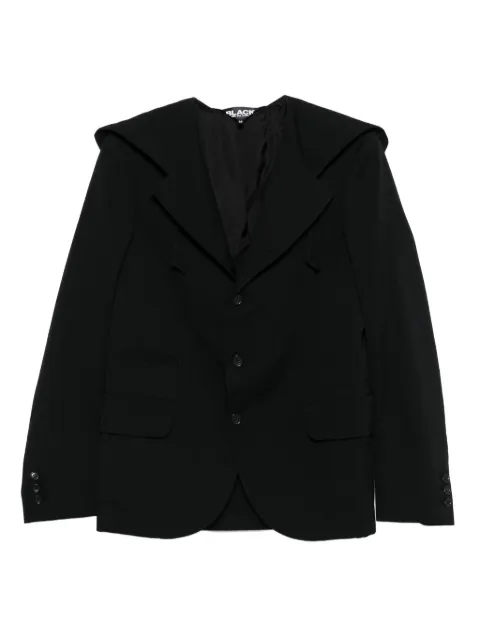 Black Comme Des Garçons hooded jacket