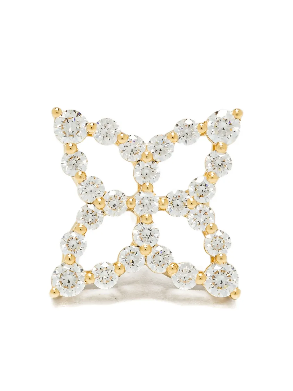 Roberto Coin 18K yellow gold Butterfly diamond earrings - ゴールドトーン Roberto Coin 18K yellow gold Butterfly diamond earrings - ゴールドトーン