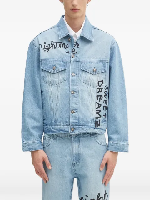 Sky High Farm buttoned print denim jacket
