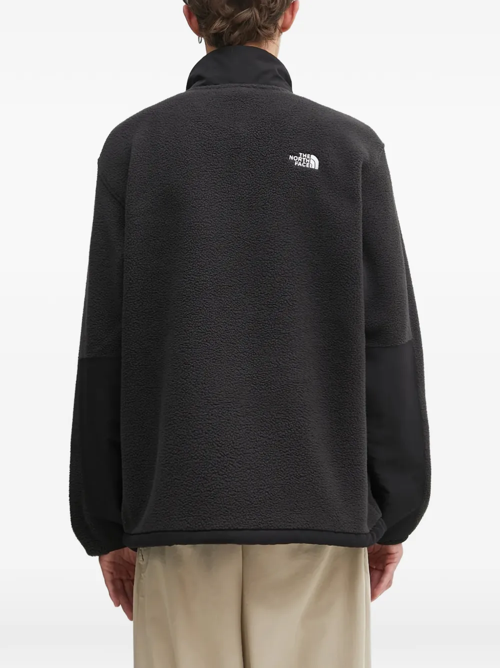 The North Face Sweater met rits en zak Zwart