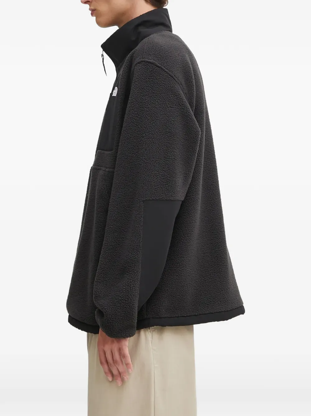 The North Face Sweater met rits en zak Zwart