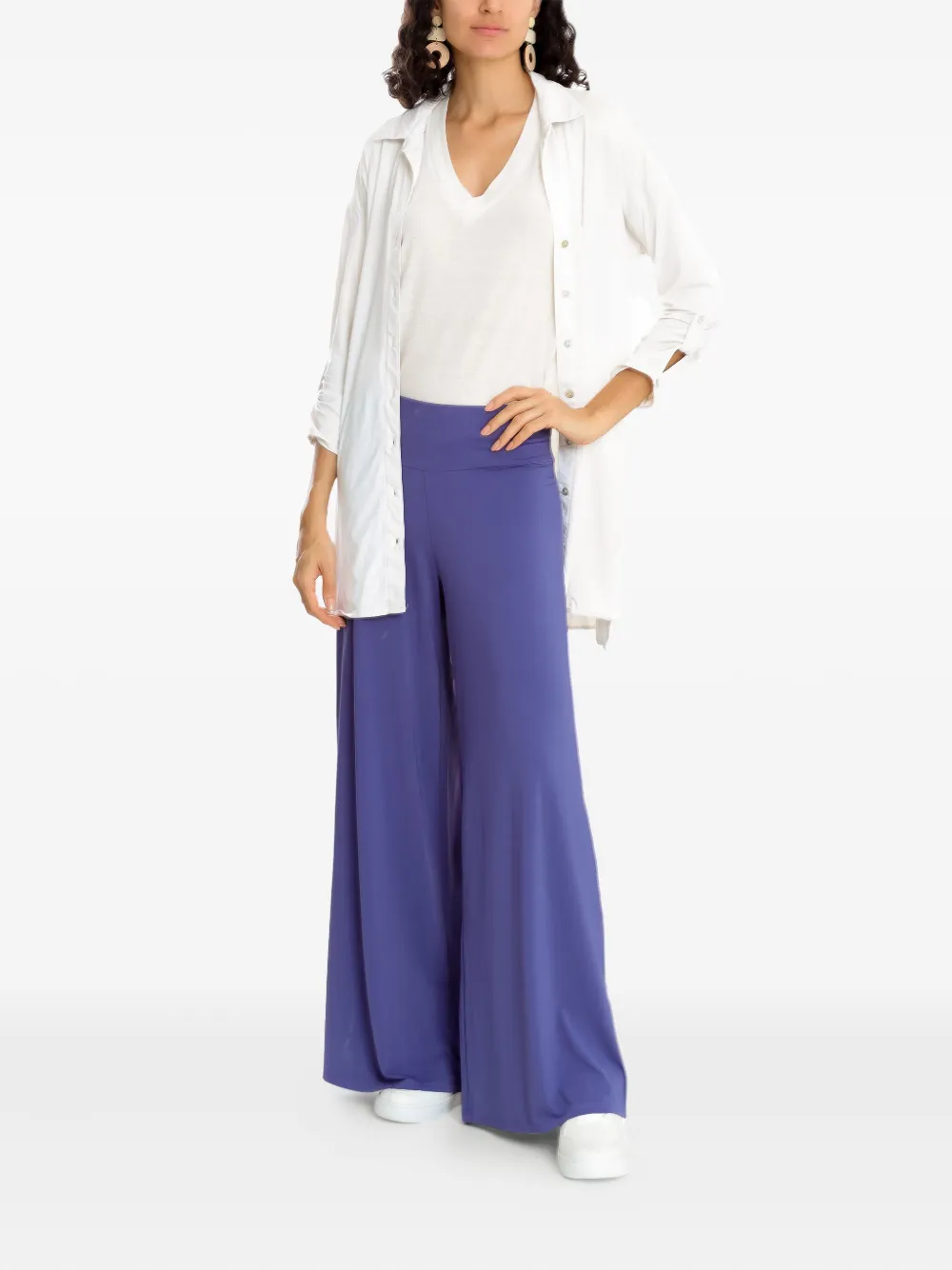 Lygia & Nanny Gardens Plain Trousers In Purple