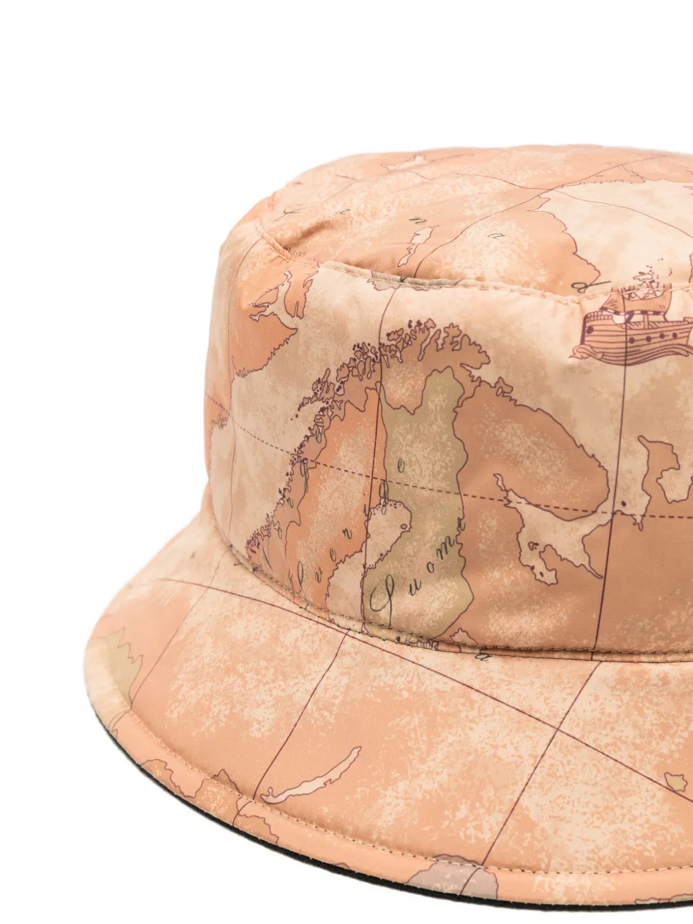 ALVIERO MARTINI 1° CLASSE map-print bucket hat - Beige