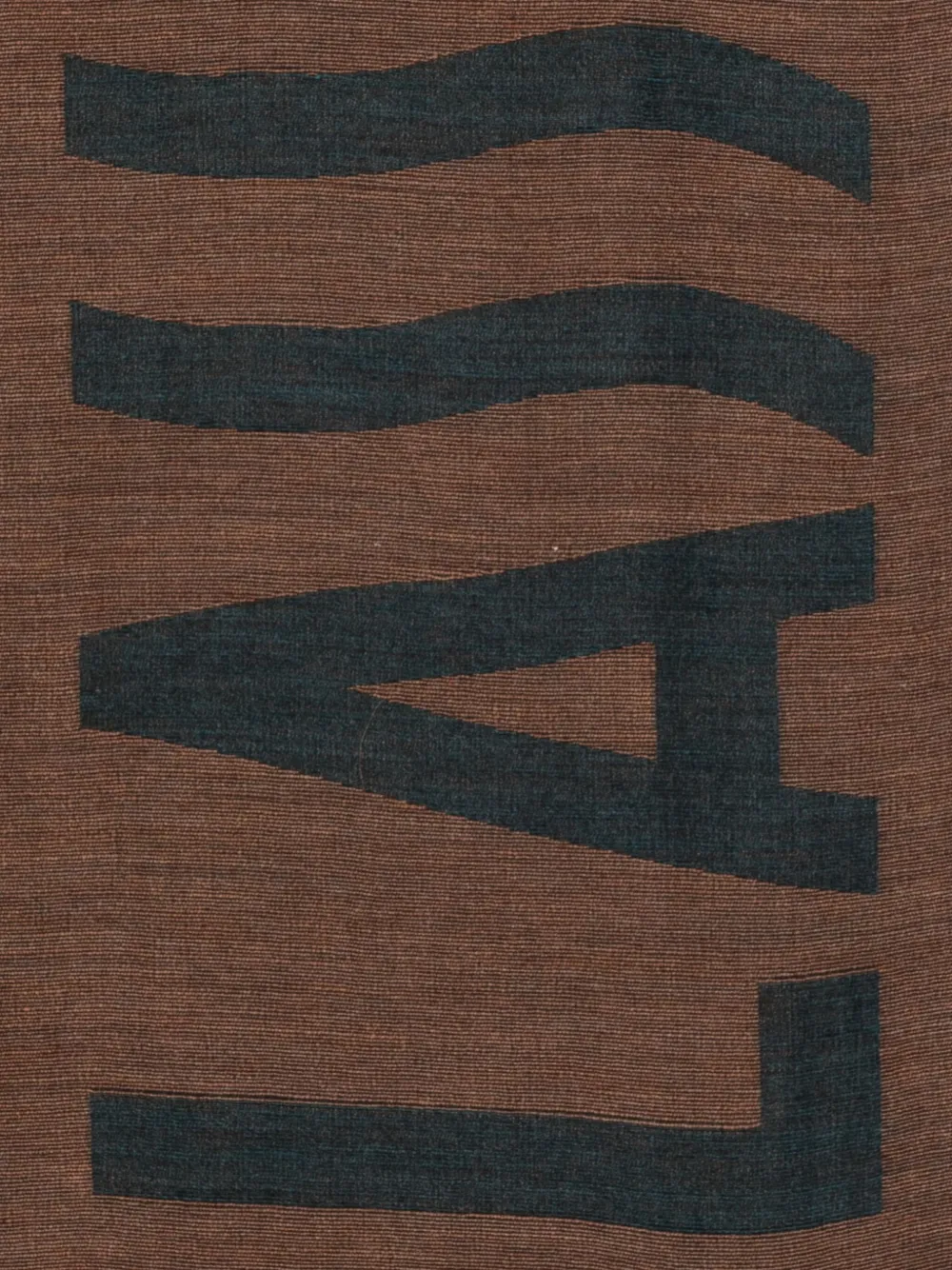 ALVIERO MARTINI 1° CLASSE logo-detail scarf - Bruin