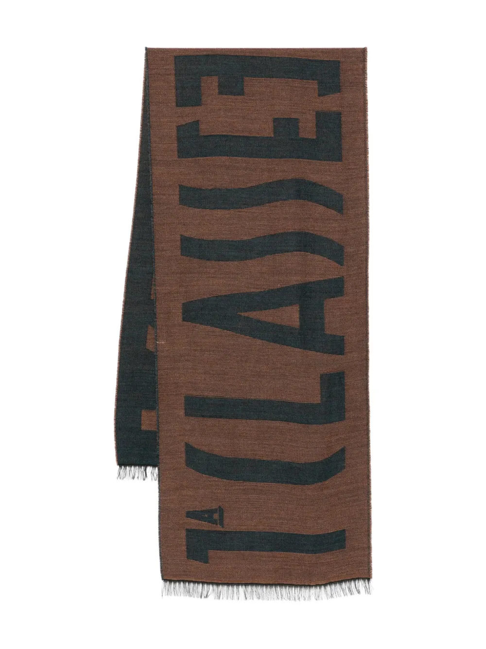 ALVIERO MARTINI 1° CLASSE logo-detail scarf | Brown | Image 1