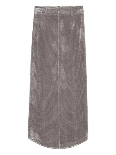 REMAIN asymmetric midi skirt
