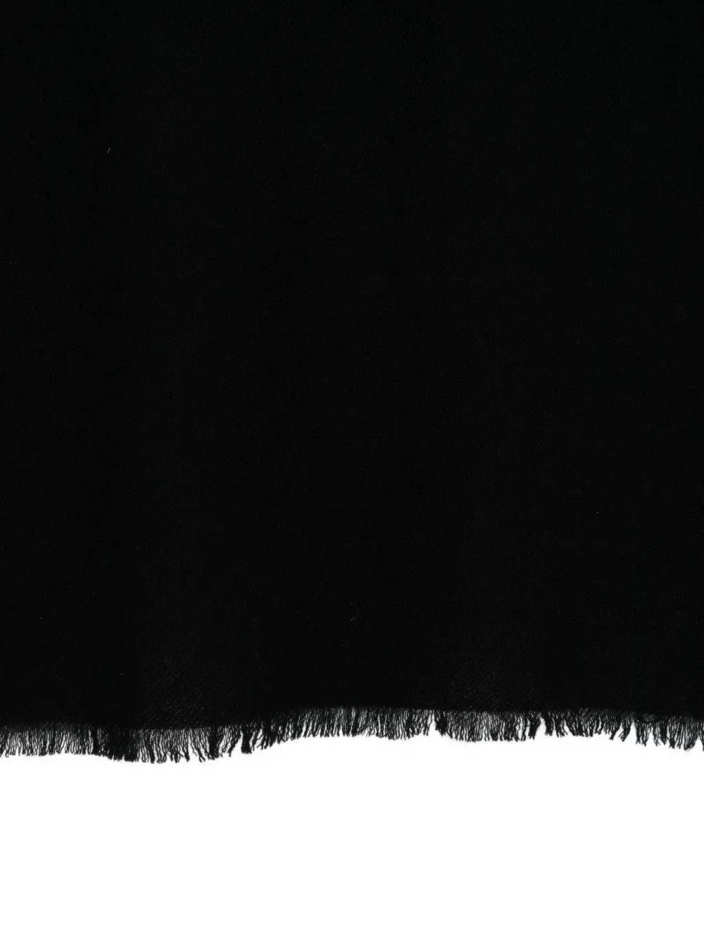 19 Andrea's 47 Frayed-edge Scarf In Black