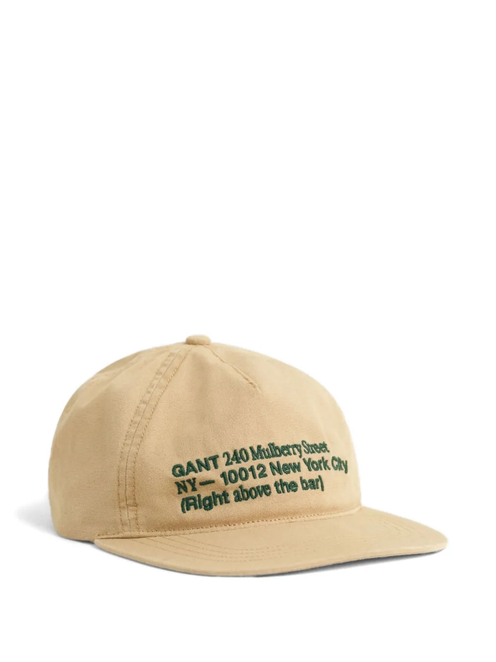 GANT 240 Mulberry Street embroidered organic-cotton cap | Neutrals | Image 1