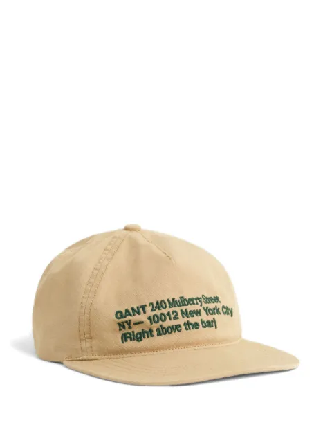 GANT 240 Mulberry Street embroidered organic-cotton cap