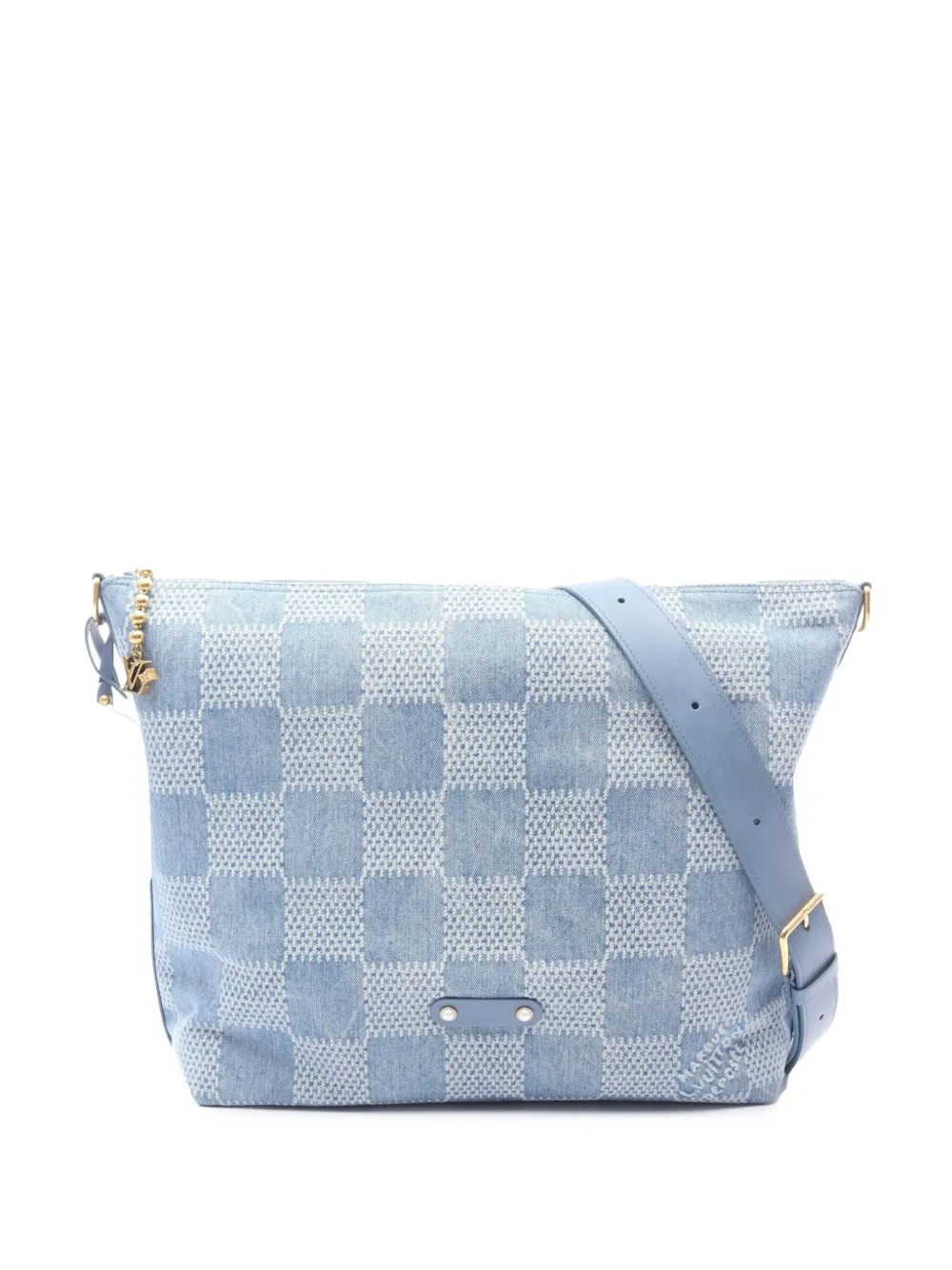 Louis Vuitton Pre-Owned 2021-2025 Damier Denim 3D Vagabond Hobo crossbody bag | Blue | Image 1