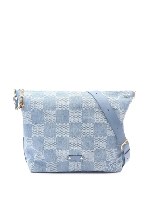 Louis Vuitton Pre-Owned bolsa crossbody Damier Denim 3D Vagabond Hobo 2021-2025