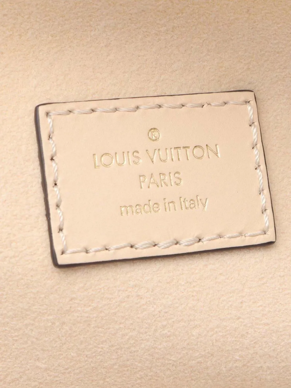 Pre-owned Louis Vuitton 2021 Bicolor Monogram Giant Empreinte Vanity Pm Satchel In Brown