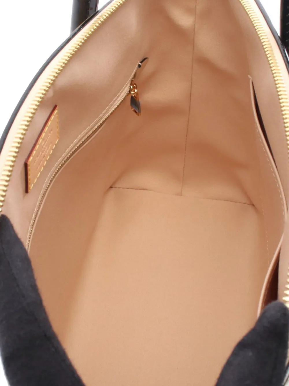 Pre-owned Louis Vuitton 2014 Monogram Vernis Lockit Pm Handbag In Brown