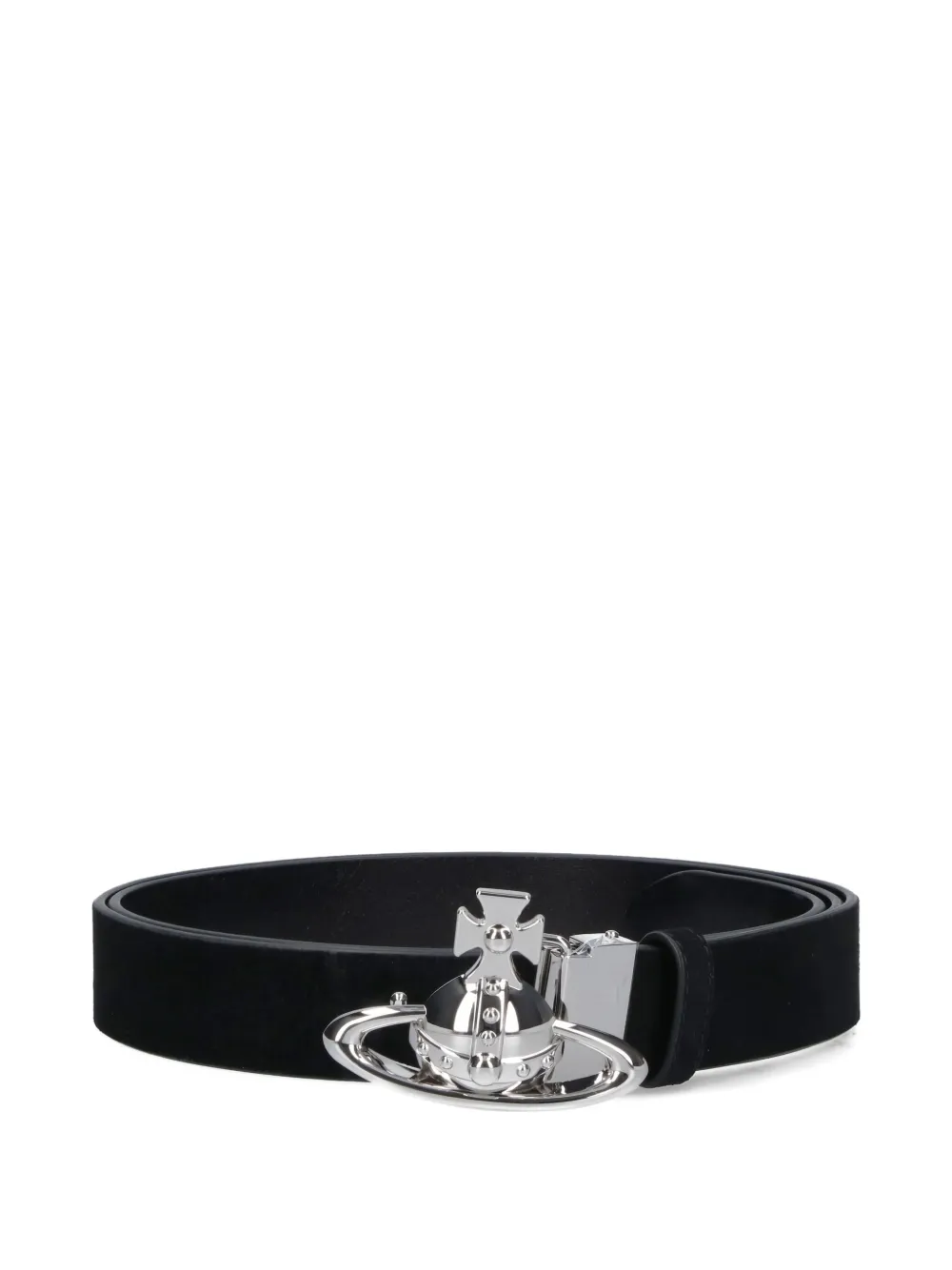 Vivienne Westwood orb-buckle leather belt - Zwart