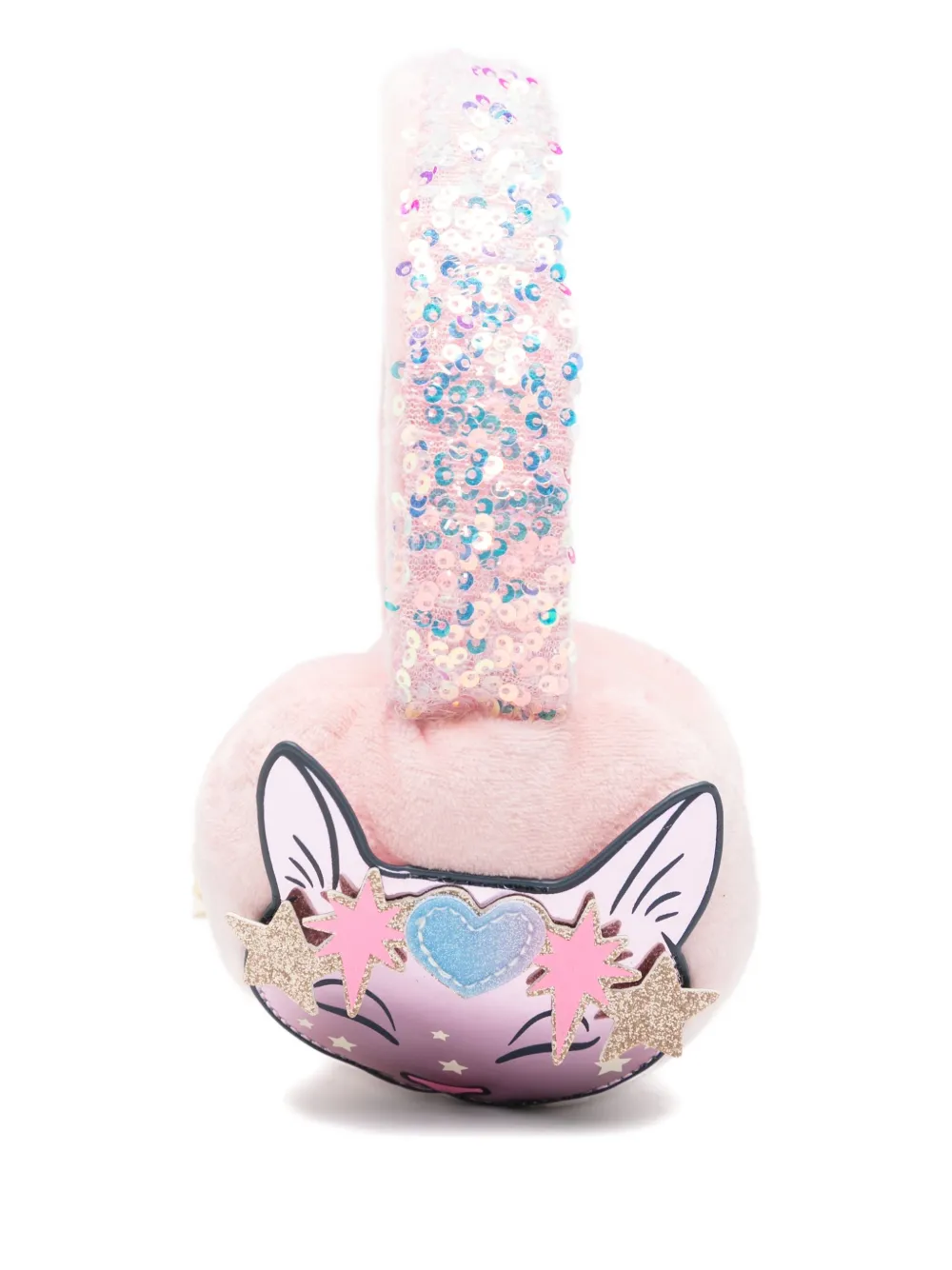 Billieblush Sequin-embellished Earmuffs In Pink