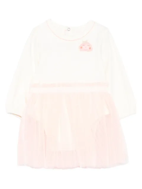 Billieblush embroidered-detail tulle dress