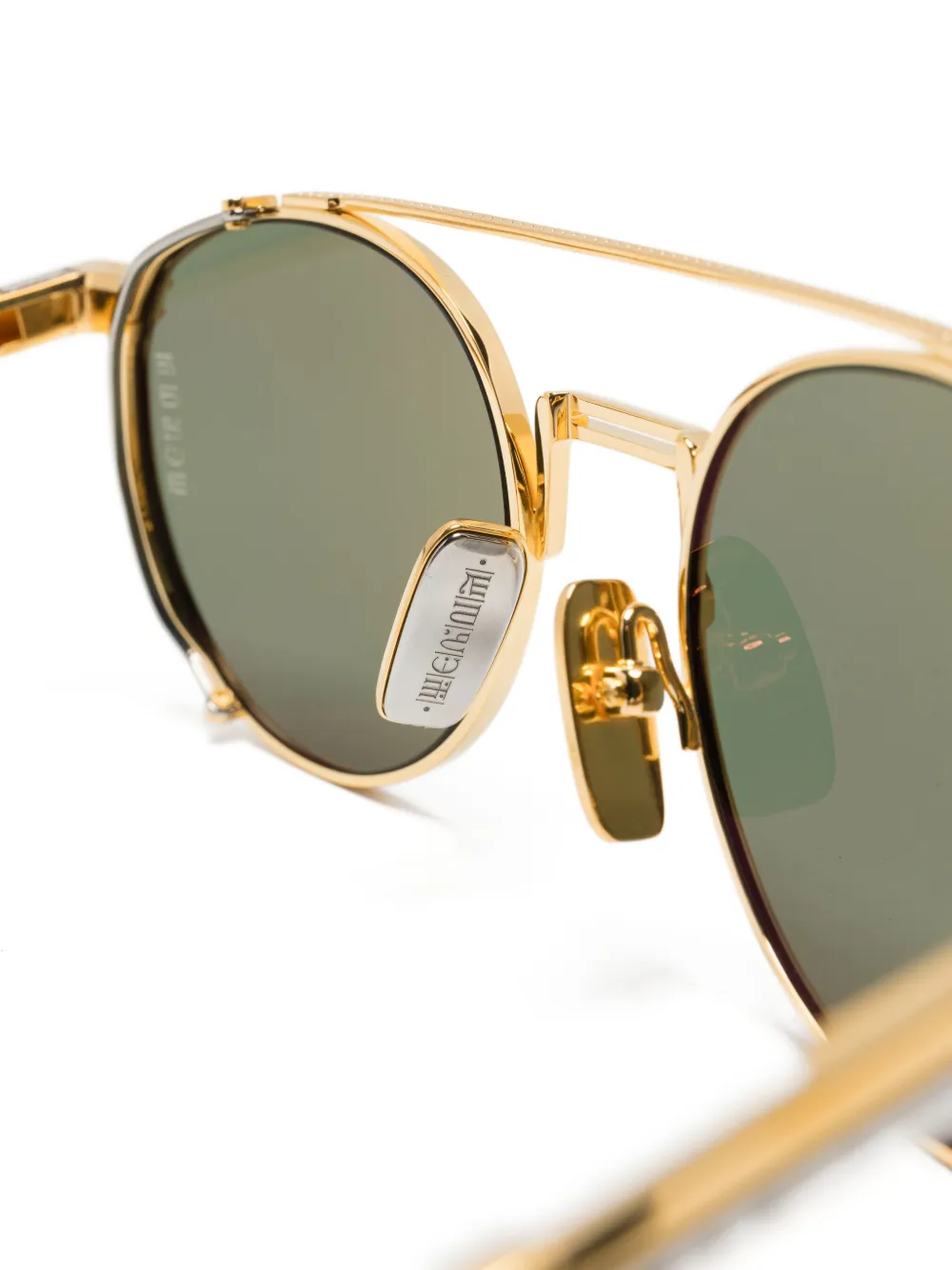 Dita Eyewear Zonnebril met piloten montuur Goud