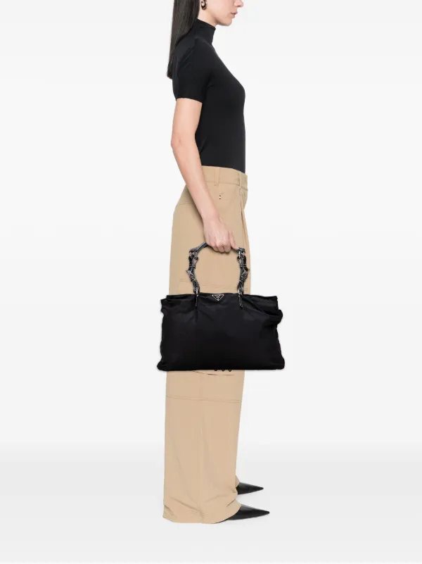 最終値下げ　PRADA テスート　ブラック トートバッグ希少 Prada Pre-Owned 2013-2025 テスート トートバッグ | ブラック